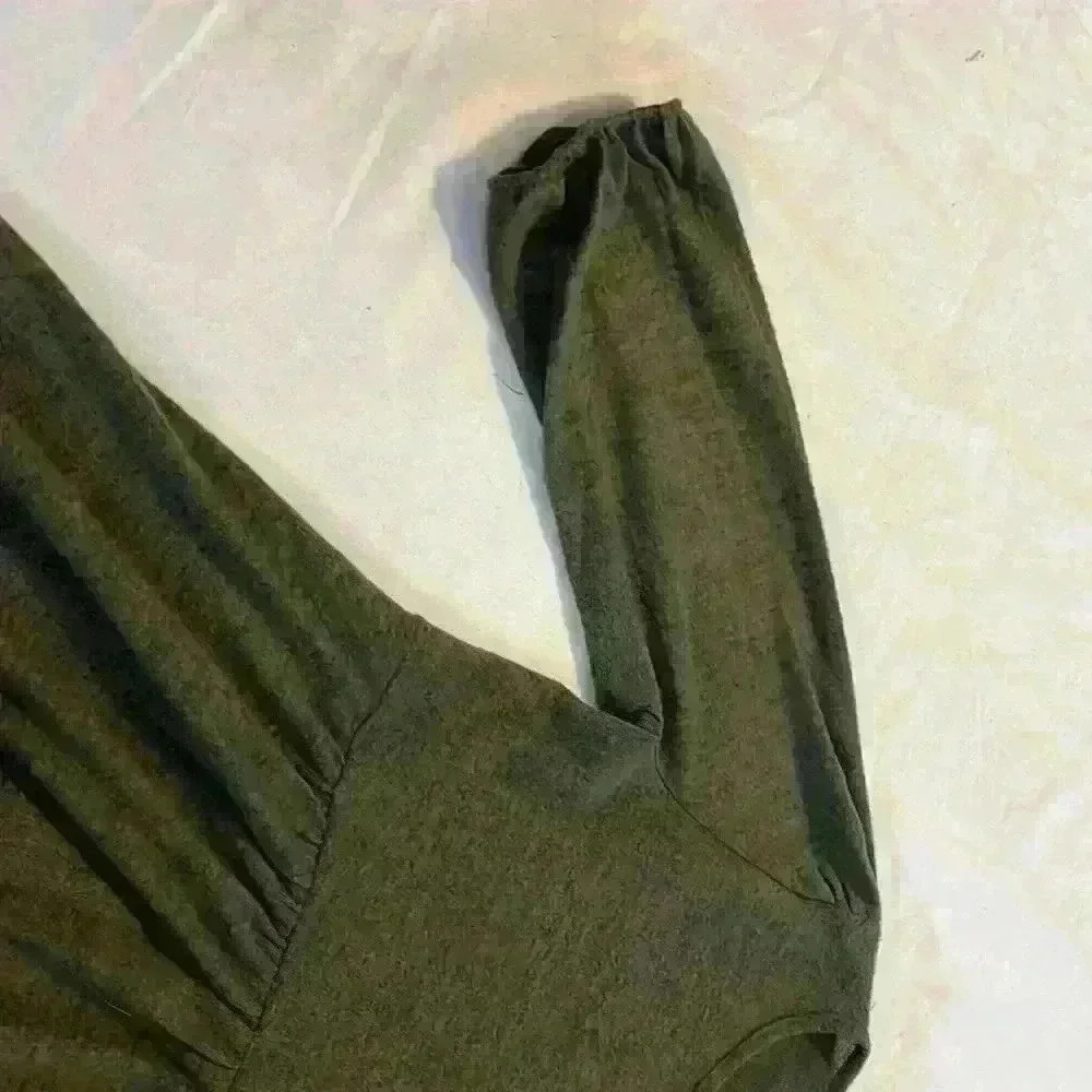 NWT Alter’d State Olive green woman’s L dress. 3/4 sleeves soft and versatile - Picture 2 of 8